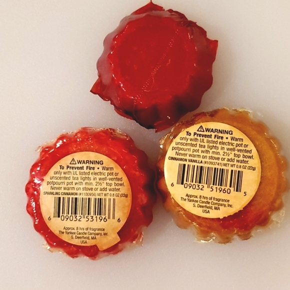Lot of 3 Yankee Candle 3 Cinnamon flavors Sparkling Vanilla and candy - Picture 2 of 5
